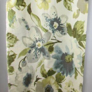 Richloom Cotton Floral Print Fabric 2013 Blues & Greens 45" x 44" OOP